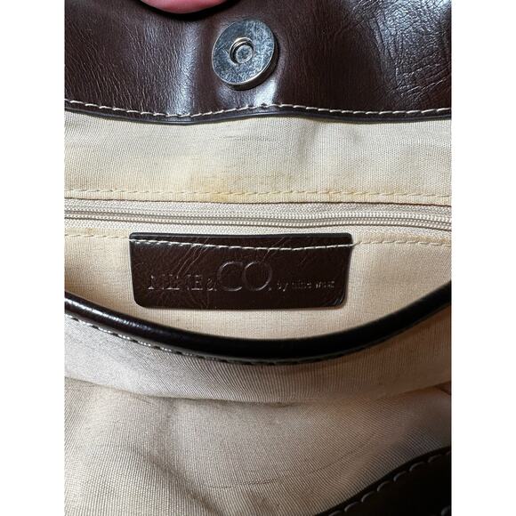 Nine &Co Vintage 90s Brown Checkered Purse - Picture 4 of 8